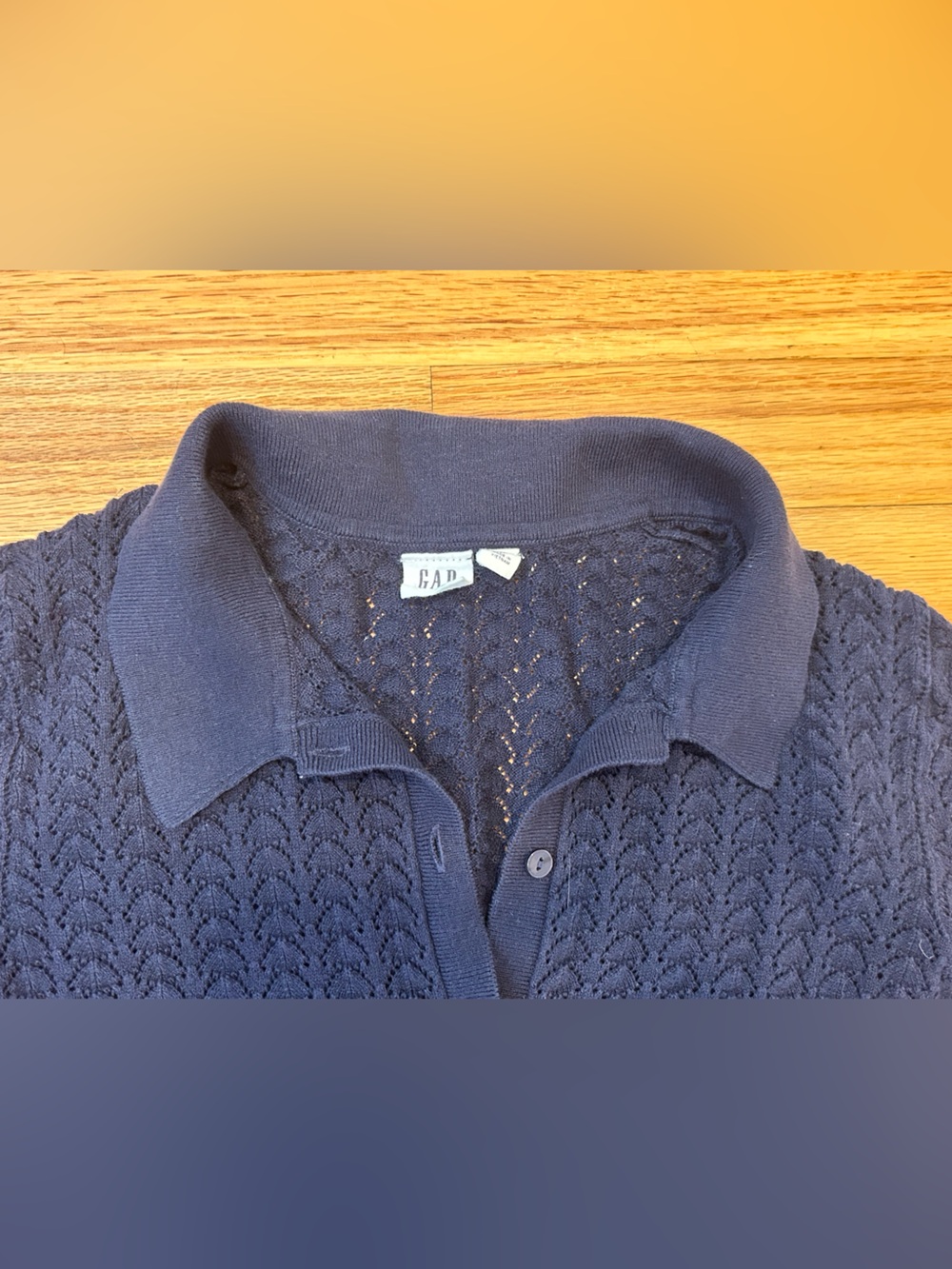 GAP Navy Rib Tank with Navy Button-Front Cardigan Set - Picture 8 of 15
